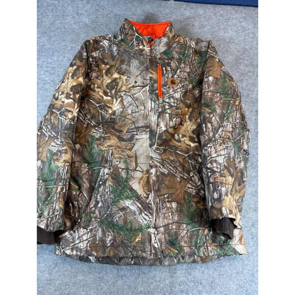Carhartt Realtree Camo Jacket Mens XL Quilted Lined Hunting Outdoor Camouflage - Picture 1 of 5